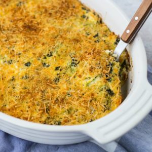 Cheesy, comforting, and filling, this zucchini rice casserole is going to become a favorite around any family table. It’s also a great use for leftover rice