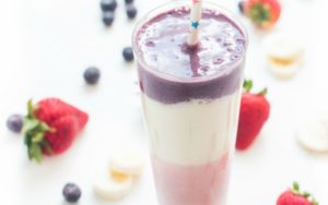 Red White and Blueberry Smoothie - alt