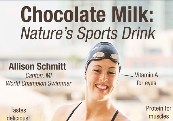 Allison Schmitt/Chocolate Milk Poster