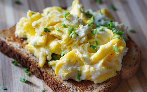 Soft Scrambled Egg and Ricotta Toast - United Dairy Industry of Michigan